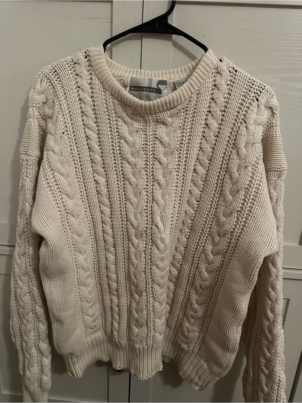 Cream Cable Knit Sweater